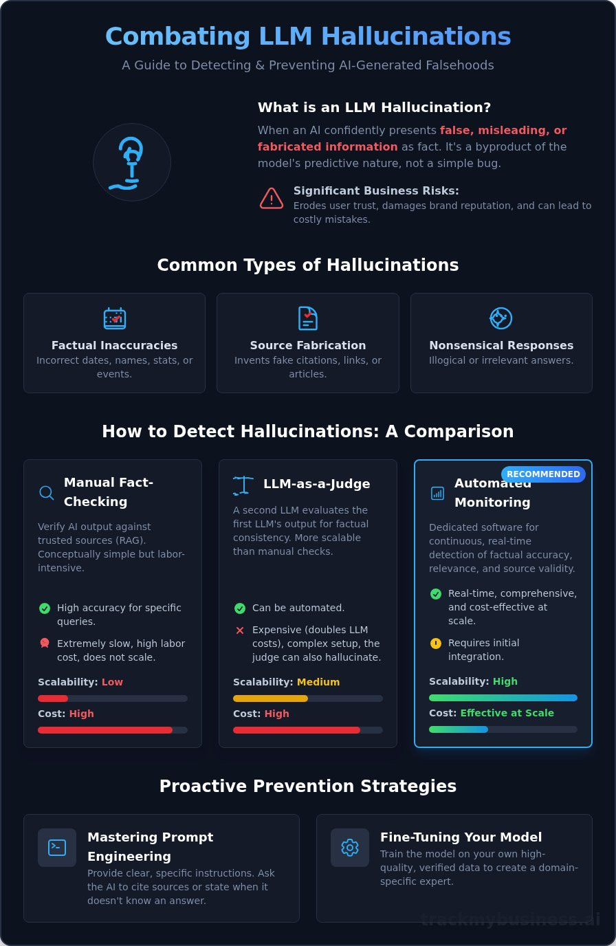 LLM Hallucination Detection: A Guide to Finding & Fixing AI Errors
